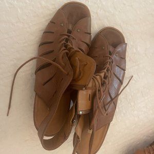 Paul Green - Brown Leather Cosmo Lace-Up Bootie - Very good condition